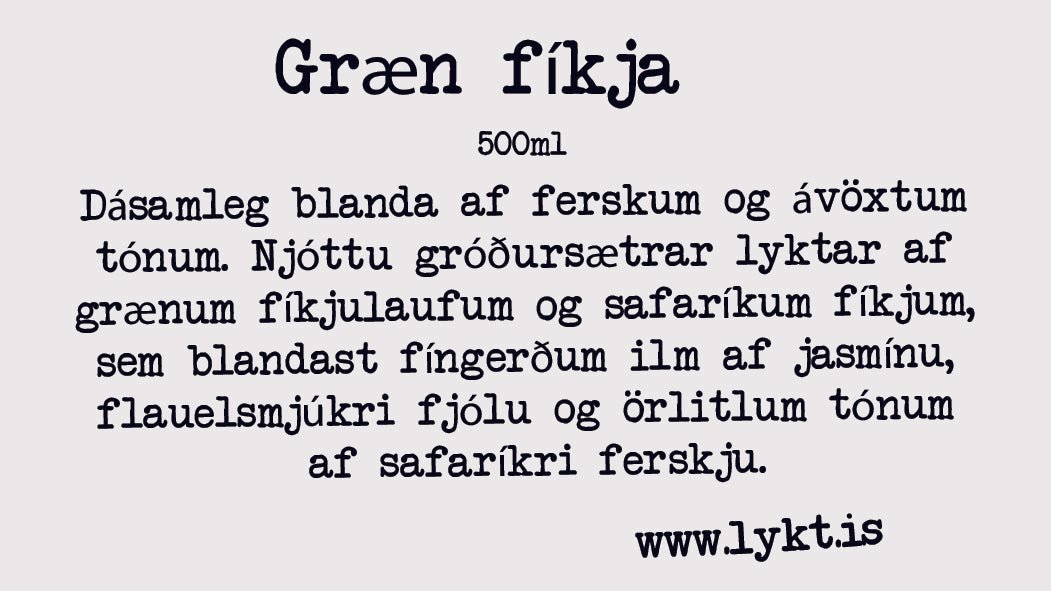 Græn fíkja - Lykt - Skapar hið fullkomna andrúmsloft Ilmgjafi Ilmgjafar